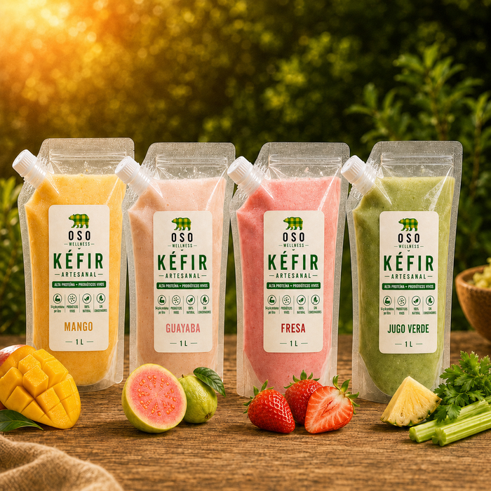 Kéfir Artesanal con Fruta Alto en Proteína | 1 L