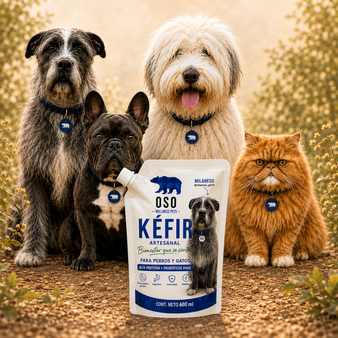 Kefir for Dogs and Cats – 600 ml | OSO Wellness Pets