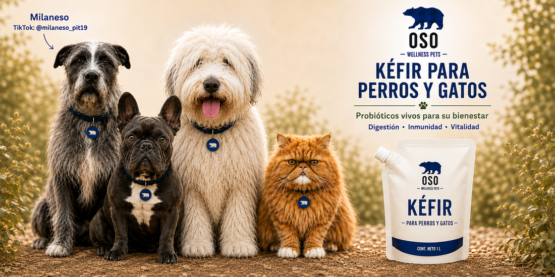 Kéfir para Perros y Gatos OSO Wellness Pets – 600 ml