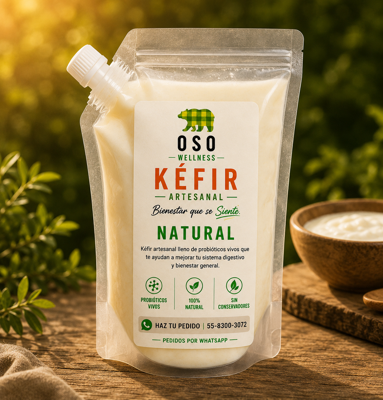Kefir Artesanal natural