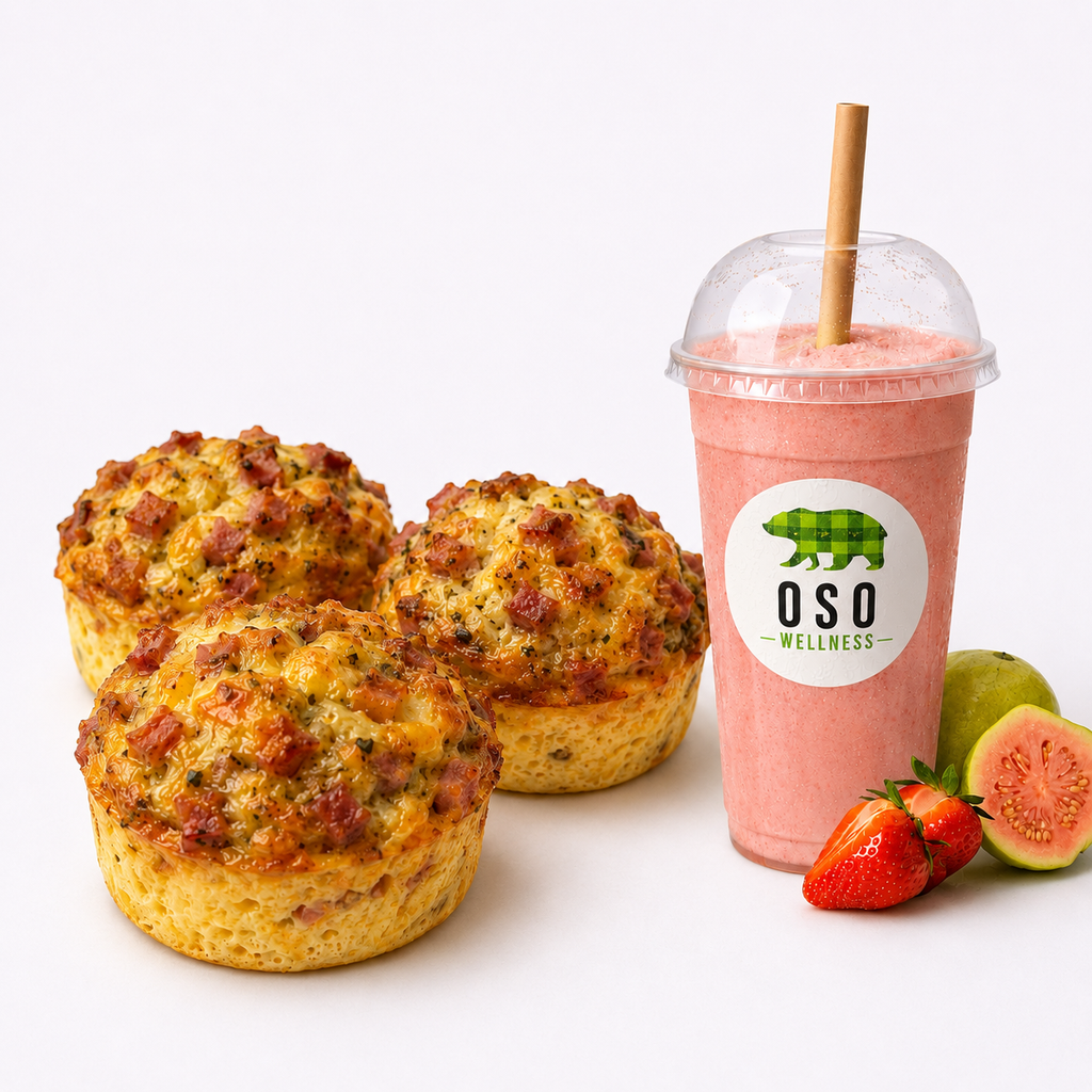 Egg Muffins de cottage con jamon serrrano